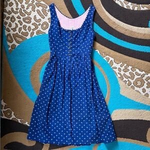 TOSTMANN Navy Blue Floral Midi Dress